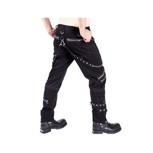2026 tendance-gothique Punk-Rock coupe ajustée respirant pantalons décontractés Style hip-hop noir Cargo pantalon hommes pantalons - Product Image 2
