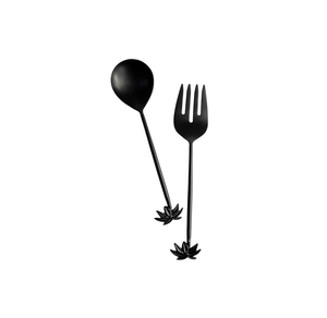 Metal salad Serving Spoon Slotted Spoon Stainless Steel Serving Spoon Sets for Soup Salad Rice - Product Image 4