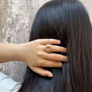 Buffalo Horn Ring Polished Party Ware Jewelry for Wedding Anniversary Hot Sale Color Natural Horn - Product Image 1