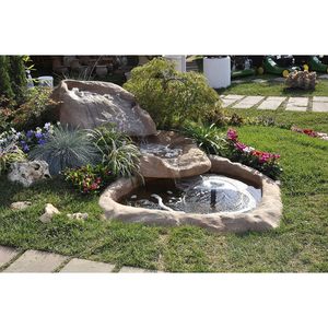 Marmore สวนน้ำพุน้ำตกที่มีปั๊มและตัวกรองบ่อเก็บเรซิน - Product Image 3