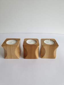 Bougeoirs en bois - Product Image 2