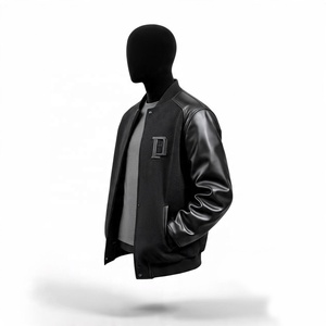 Veste universitaire personnalisée Bomber unisexe de haute qualité avec logo brodé et écusson en laine mélangée pour hommes - Product Image 5