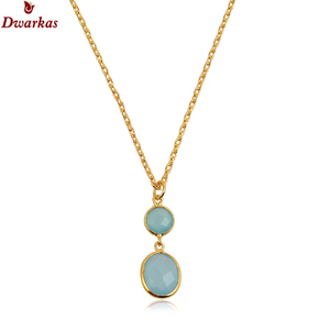 Pierres précieuses populaires plaqué or 925 argent sterling labradorite pierre précieuse pendentif collier en gros prêt stock bijoux à bas prix - Product Image 6