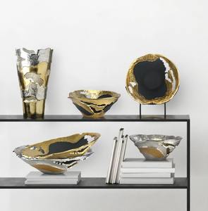 Jarrón de flores de Metal mate negro pulido brillante hecho a mano, macetas decorativas hechas a mano para decoración de fiestas, bodas y eventos - Product Image 5