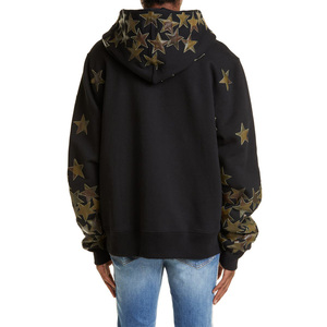 Meilleure vente Sweats à capuche unis hiver sweats à capuche chauds en coton polaire épais sweats à capuche en coton surdimensionnés avec logo personnalisé pour hommes - Product Image 4