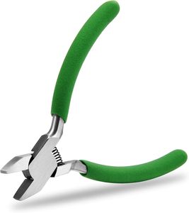 คีมเหล็กคาร์บอนจมูกแบนขนาด5นิ้วสำหรับทำเครื่องประดับทำจากสปริงที่กรามเรียบลื่นใช้งานได้อย่างสบาย - Product Image 1