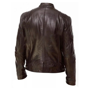 Vestes de motard en cuir de haute qualité à prix de gros personnalisées portent des blousons de motard en cuir vieillis pour hommes et femmes - Product Image 1