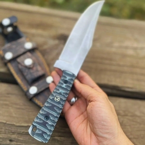 สุดยอดมีดโบวี่แบบหนีบสำหรับผู้ที่ชื่นชอบกิจกรรมกลางแจ้งด้าม Micarta สำหรับมีดล่าสัตว์ตั้งแคมป์กลางแจ้ง - Product Image 2