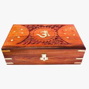 Caja de Joyería de Madera Hecha a Mano y Personalizada, Artesanía Tradicional para Almacenamiento de Joyas en el Hogar, Precio al por Mayor - Product Image 5