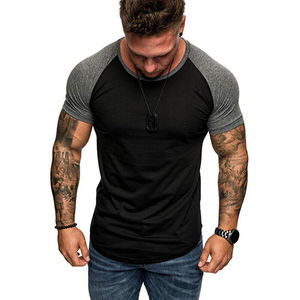 Men Casual Training T-Shirt Fitness american sleeves <b>tshirts</b> two colours tee shirts wholesale bulk prize <b>tshirts</b> order - Product Image 2