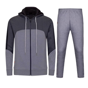 Ensemble de survêtement pour homme adulte de haute qualité, bleu marine, manches longues, fermeture éclair, grande taille, hiver - Product Image 6