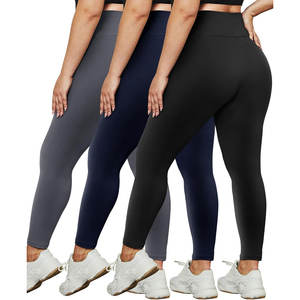 Leggings de sport écologiques respirants extensibles dans quatre directions pour femmes OEM, impression de logo personnalisée, embellissement en strass, yoga - Product Image 1