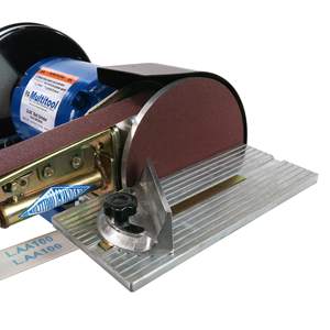 Accesorio de lijadora de banda eléctrica de 2 x 36 pulgadas con mesa de inglete y kit de 10 bandas para amoladoras de banco - Product Image 4