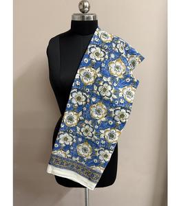 2025 Casual comodidad algodón mano bloque estampado Sarong Wrap chal mujeres fácil ajuste transpirable ligero cálido climas frente al mar - Product Image 3