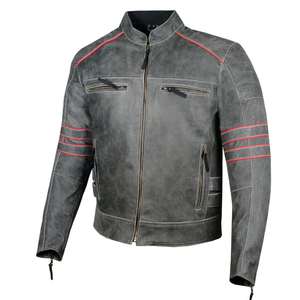 Vente en gros Veste en cuir véritable de vachette de haute qualité pour hommes style High Street pour hommes mode décontractée vente en ligne - Product Image 2