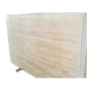 2023 New Arrival Premium Quality 2cm Matt Honed Travertine <b>Slab</b> Tile Classic Vein Cut 1 Year Marble Polished for Modern Hotel - Product Image 6