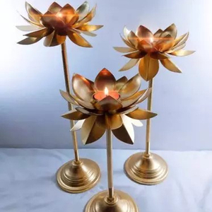 Candelabros de Metal ligeros de té personalizados de gran venta para decoración del hogar y decoración de Bodas de Navidad - Product Image 1