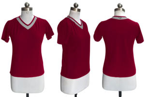 Maroon Indian Boutique's Exclusively Trendy Short Formal Tops for Women Comfortable Regular Wear with <b>Applique</b> Decoration - Product Image 5