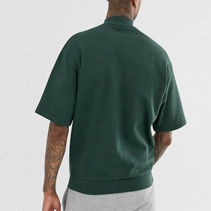 Alta calidad de lujo 100% algodón recortado camisetas hombres personalizado peso pesado Oversized100 % algodón camiseta para hombres - Product Image 2