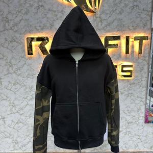 Calidad superior Corte perfecto Profesional Cremallera Sudadera con capucha Puff Impreso hecho en fábrica precio barato sudaderas con capucha hombres sudaderas con capucha para hombres - Product Image 1