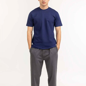 2024 été usine directe haute qualité coton Boxy surdimensionné t-shirt décontracté deux pièces ensemble court col rond avec imprimé bouffant - Product Image 4