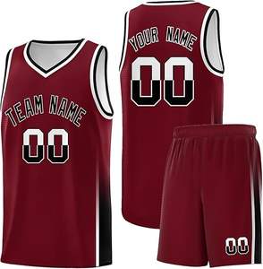 Maillots de basket-ball pour hommes dernière mode Logo personnalisé sans manches Vêtements de sport Polyester Sublimation Basketball Jersey - Product Image 1