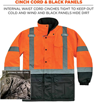 Veste en toile de polyester réfléchissante à haute visibilité avec poches contrastées, fabrication sur mesure, veste de travail unisexe de haute qualité Ronpex