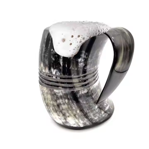 Authentique Viking Horn Mugs Handcrafted Medieval Drinkware par Crescent Crafts - Product Image 2