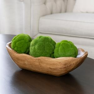 Bols à pâte en bois décoratifs de grande taille pour la maison accents de restaurant gros grand bol à bougie en bois - Product Image 6