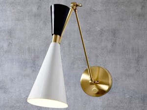 Lámpara de Pared Moderna y Elegante de Latón Esmaltado Estilo Art Deco con Brazo Ajustable y Tema Diwali para Decoración del Hogar - Product Image 5