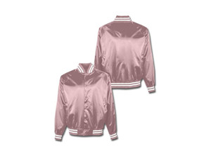 Manteau d'hiver en toile de satin noir pour hommes, logo personnalisé, veste à capuche à col côtelé rayé et poignets pour le printemps - Product Image 6