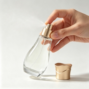 100ml Square Luxury Designer Perfume Bottle EDP EDT Lasts 12h <b>Spray</b> Screw Cap Stainless Steel Collar Glass 15x12x10cm Elegant - Product Image 3