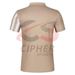 Nueva llegada de los hombres de alta calidad suave cómodo de talla grande para Polo Camisetas De Color sólido transpirable tejido de punto logotipo personalizado - Product Image 4