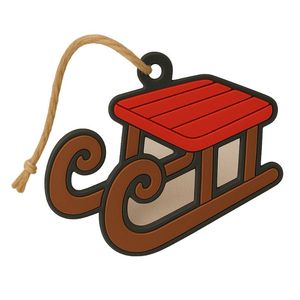 Étiquettes de Noël personnalisées en caoutchouc non toxique à suspendre - Product Image 3