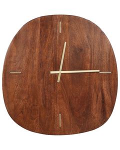 Horloge murale moderne en laiton et bois, design industriel, pour la maison, le bureau et la décoration contemporaine - Product Image 6