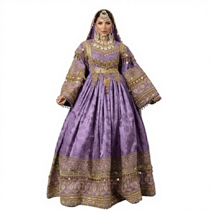 Robe afghane Kuchi faite à la main pour femmes, tailles et couleurs personnalisées, faible MOQ, best-seller, légère et respirante, pour adultes - Product Image 1