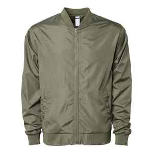 Unisex Men's Leather Bomber <b>Jackets</b> Canvas <b>Waterproof</b> Breathable Windbreaker Stand Collar Front Logo Durable High Quality - Product Image 1