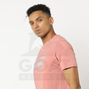 Camiseta de Manga Corta con Cuello Redondo para Hombre, de Lona Ecológica, con Logotipo Bordado Personalizado Premium, Color Personalizable y Diseño Lavable - Product Image 5