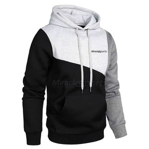 เสื้อฮู้ดของผู้ชายผ้าฝ้ายผสม - Product Image 3