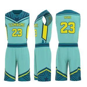 Vente flash Uniforme de basket-ball personnalisé Uniformes de sport de basket-ball Sublimés Maillot et short de basket-ball pour hommes - Product Image 1