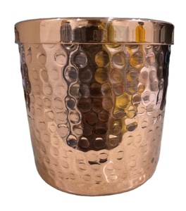 Jarra de martillo de cobre puro con portavelas de cobre esmalte suave Duro Personalizado para festival como Diwali y Navidad Año Nuevo - Product Image 2