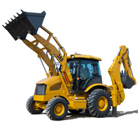Retroexcavadora Victory Farm con Cabina ROPS, Tracción en las 4 Ruedas, Maquinaria de Construcción para Alquiler