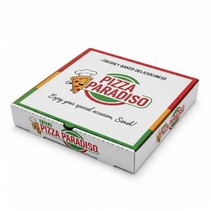 Caja de Pizza Personalizada de Papel Kraft con Logotipo Personalizado, Tamaños de 12/14/16 Pulgadas (35 cm), Biodegradable, Reciclable, Tamaño Personalizado de Vietnam - Product Image 1
