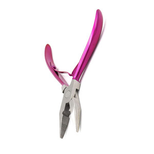 Pince à extensions capillaires pour micro-anneaux, perles et anneaux – Outil de pose avec boucle de traction pour perles en silicone et micro-anneaux - Product Image 4