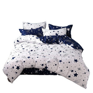 Parure de draps en microfibre de haute qualité pour la maison, réversible, 7 pièces, housse de couette personnalisée, ensemble de literie - Product Image 1