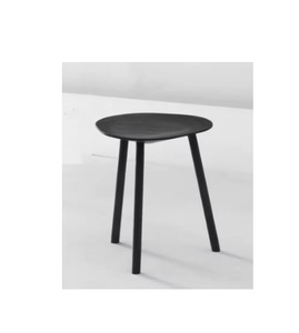 Taburete redondo de ocio Retro de madera maciza de Metal taburete de Bar de estilo Industrial taburete alto de restaurante de comida rápida Simple - Product Image 5