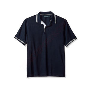 Nuevo diseño de los hombres de rendimiento de moda que absorbe y resistente a las manchas Polo sólido transpirable camisa sólida Regular Fit Quick Dry Tops - Product Image 3