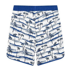 กางเกงว่ายน้ำขาสั้นผ้าคอตตอน100% ระบายอากาศได้ดีผ้าถักแบบผูกเชือกปิดเอวขนาดกลางเป็นมิตรกับสิ่งแวดล้อมโลโก้ออกแบบได้ตามต้องการ - Product Image 3