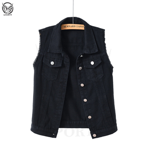 High Quality <b>Women's</b> Denim <b>Vest</b> Formal Casual Winter Apparel Vintage Button Decoration <b>Knitted</b> Breathable Custom Logo Fast - Product Image 6