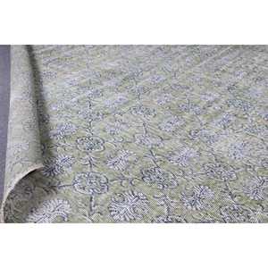 พรมวินเทจตุรกี ขนาด 6.9x10.7 ฟุต, พรมโมร็อกโกสีเขียว - Product Image 4